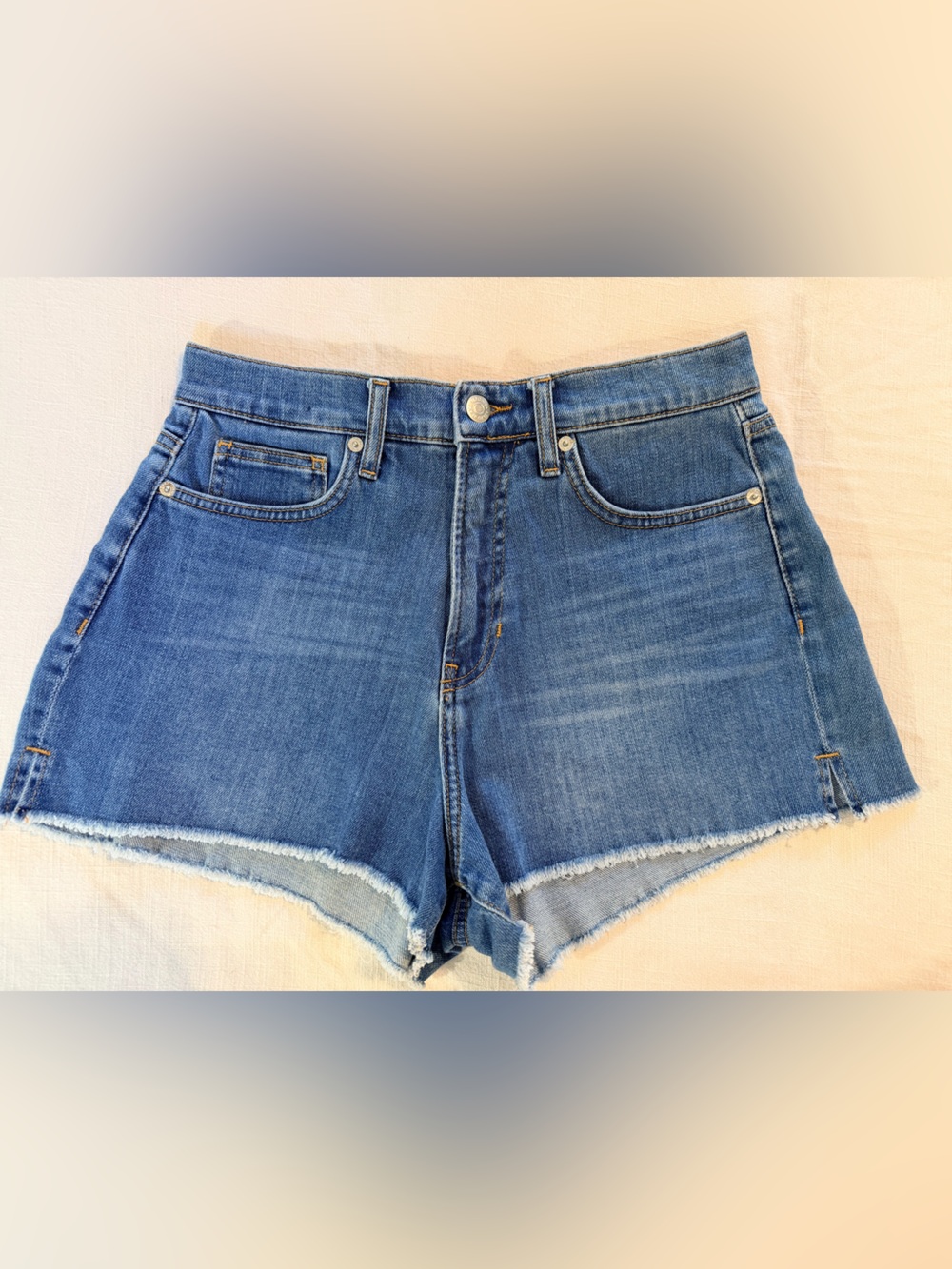 Veronica Beard Classic Blue Denim High-Rise Women’s Shorts